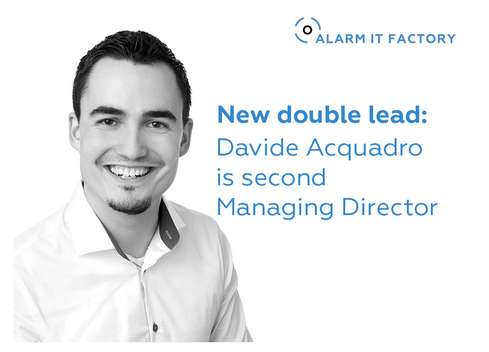 Davide Acquadro is second Managing Director of the Alarm IT Factory