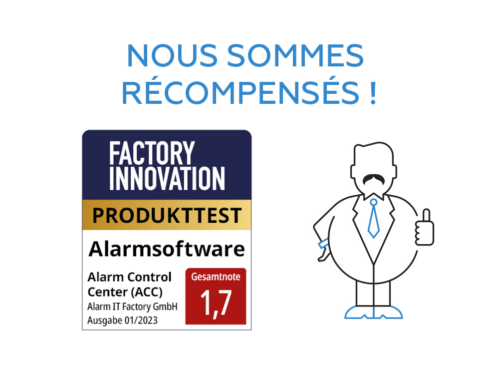 Alarm Control Center (ACC) récompensé par Factory Innovation