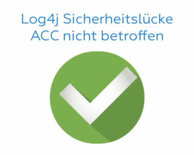 Log4j vulnerability - ACC is not affected