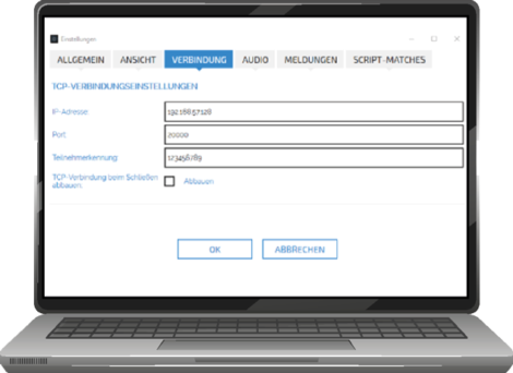TCP-verbindungseinstellungen