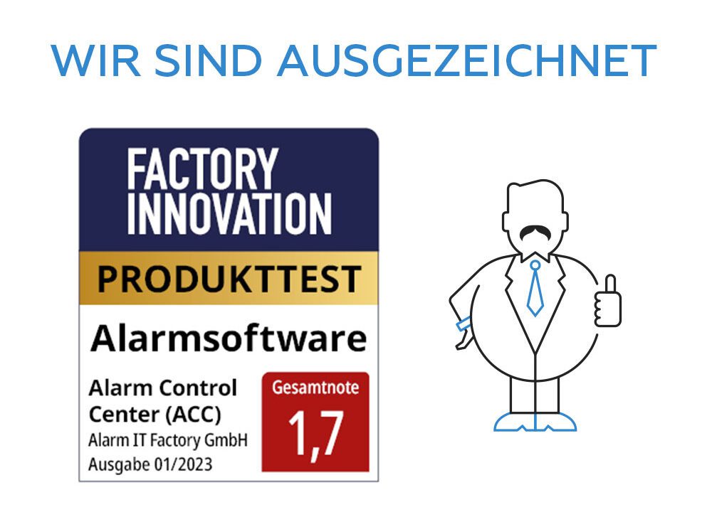 Alarm Control Center (ACC) wurde von Factory Innovation ausgezeichnet