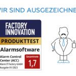 Alarm Control Center (ACC) wurde von Factory Innovation ausgezeichnet